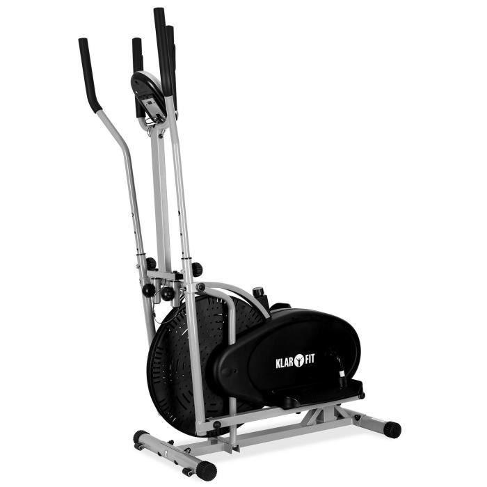VELO D APPARTEMENT ELLIPTIQUE ENTRAINEMENT SPORT FITNESS PULSOMETRE ORDINATEUR