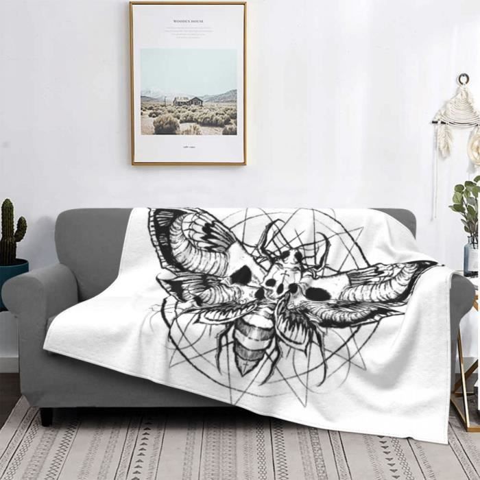 Flr 350 Couverture Tricotee Pour Canape Plaid Couvre Lit Drap Esprit Mort 260 240 240 Taille 100x130cm Cdiscount Maison