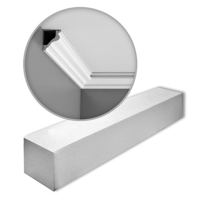 Corniche flexible Moulure Cimaise Décoration de stuc Orac Decor CX127F AXXENT Profil décoratif du mur 2 m | Boutique