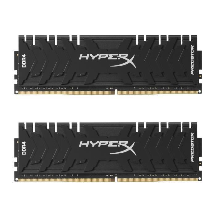 Vente Memoire PC HyperX Predator DDR4 16Go (Kit 2x8Go), 3000MHz CL15 DIMM XMP - HX430C15PB3K2-16 pas cher