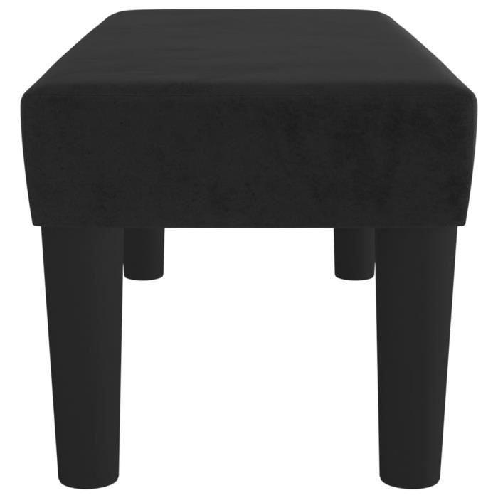 Banc Noir Similicuir – 70x30x30 Cm, Rembourrage Mousse – Siège D’appoint Ou Banc De Lit