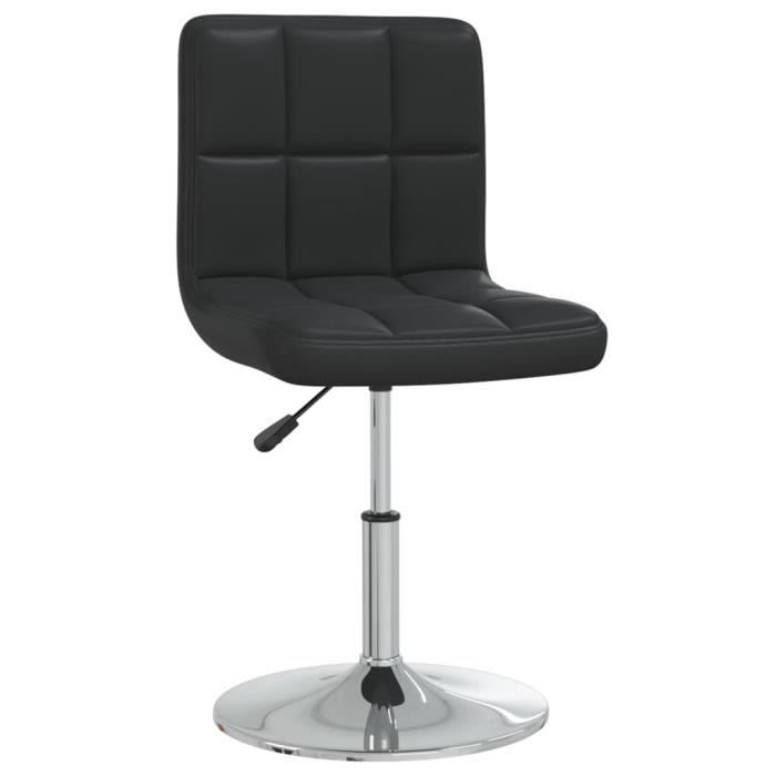 Lot Chaises de cuisine Noir Similicuir 40x43x(71-85 5)cm FR4997