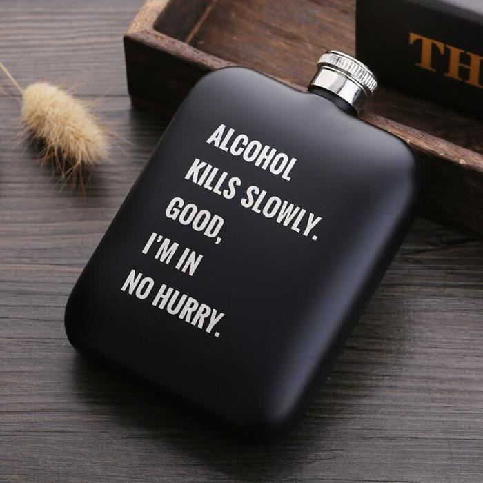 Gourde,Pot à Whisky et vin en acier inoxydable, 8oz, flacon à hanche Gourde,Pot à Whisky et vin en acier inoxydable, 8oz, flacon à hanche