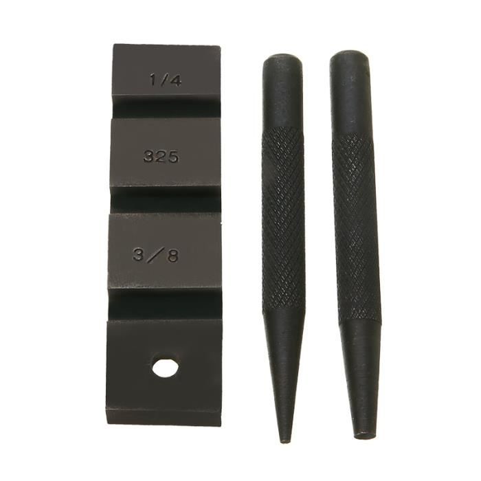 Kit De Réparation De Chaîne De Tronçonneuse - Démontage Et Rivetage Portable - Acier Carbone - 9