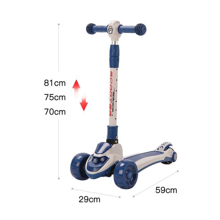 Trottinette enfant LIONELO Timmy - 3 Roues - LED Roulement - Hauteur réglable - Noir Orange - 49 Trottinette enfant LIONELO Timmy - 3 Roues - LED Roulement - Hauteur réglable - Noir Orange - 49