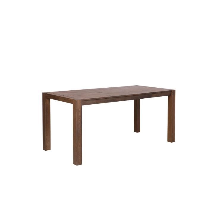 table en bois - beliani - natura - rectangulaire - contemporain - design