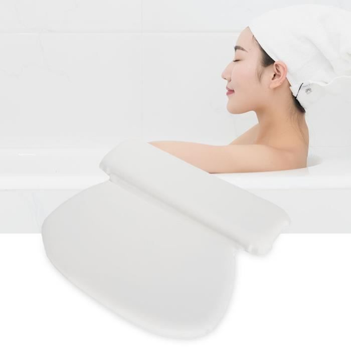Coussin De Baignoire Oreiller De Bain Avec Ventouses Pour Baignoire Et Jacuzzi Achat Vente Baignoire Kit Balneo Coussin De Baignoire Oreil Cdiscount