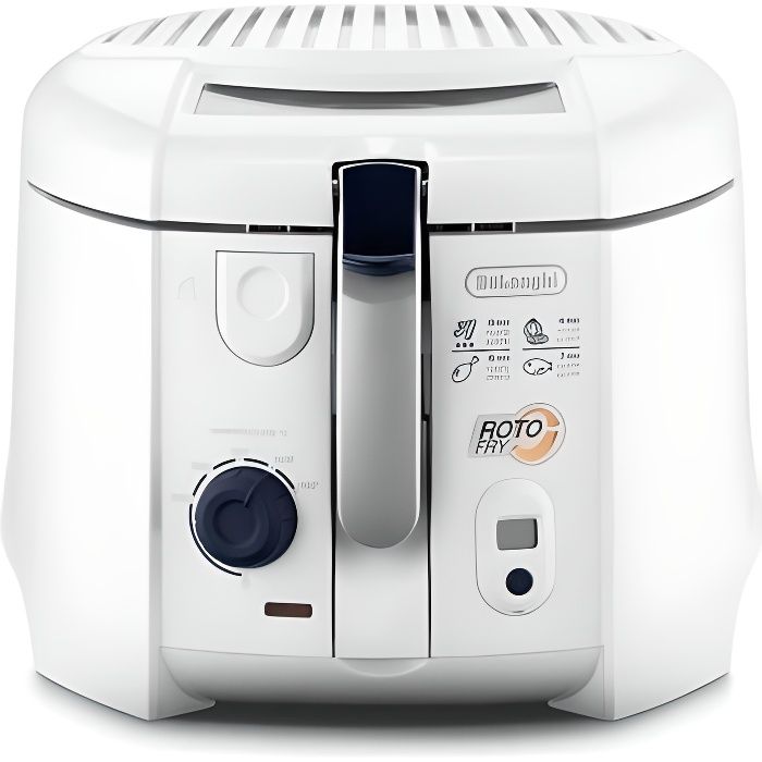 DELONGHI F28533.W1 Friteuse électrique classique RotoFry - Blanc DELONGHI F28533.W1 Friteuse électrique classique RotoFry - Blanc
