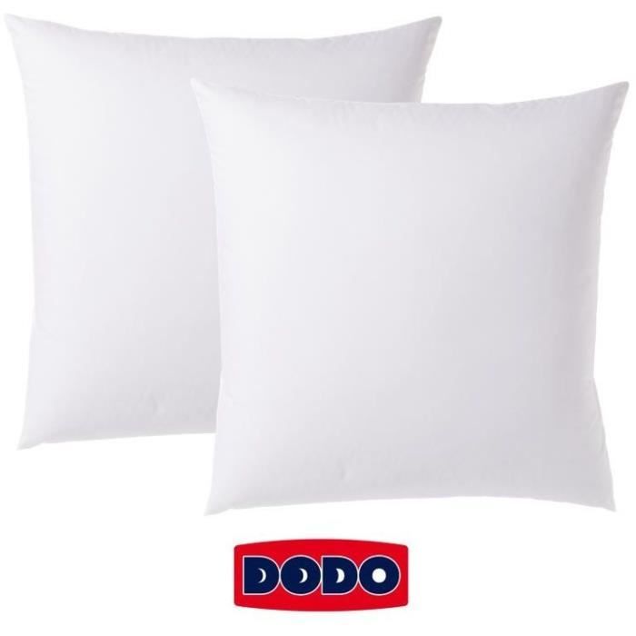 LOT DE 2 TAIES D'OREILLER DODO - BLANC - 65X65 cm