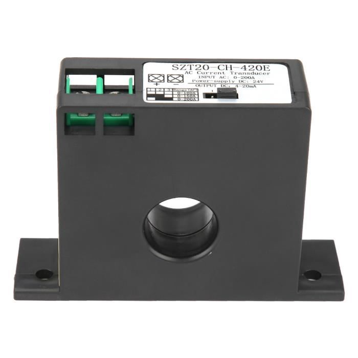 SZT15-CH-420E Transmetteur Courant AC 0-50A – Capteur Bobine Transformateur 4-20mA, Haute Précision & Isolation 2000V
