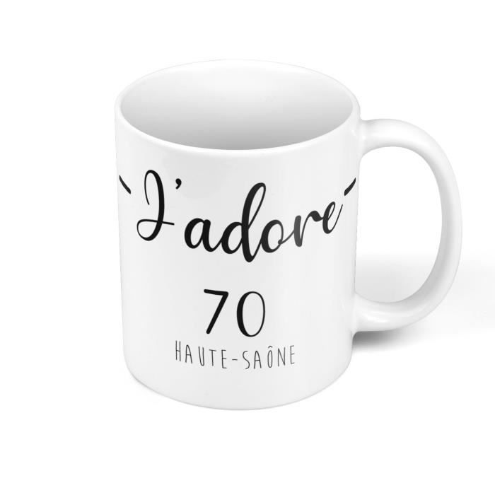 Mug Ceramique J Adore 70 Haite Saone Departement France Region Vesoul Cdiscount Puericulture Eveil Bebe