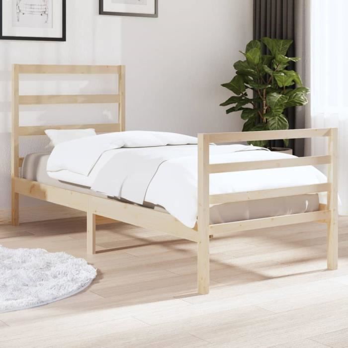 Générique Cadre de lit Bois Massif 90x190 cm Simple,Meubles,Lits & Accessoires,Lits & Cadres de lit,20 kg,Brun,3104093 Générique Cadre de lit Bois Massif 90x190 cm Simple,Meubles,Lits & Accessoires,Lits & Cadres de lit,20 kg,Brun,3104093