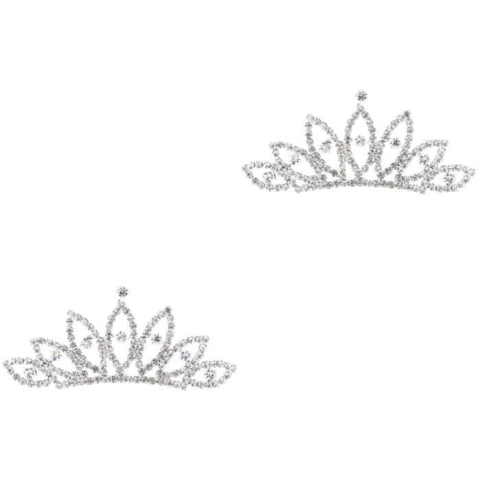 1 PC Filles Couronne Princesse Pince à Cheveux Dentelle Perle étoile Bandeau épingles à Cheveux