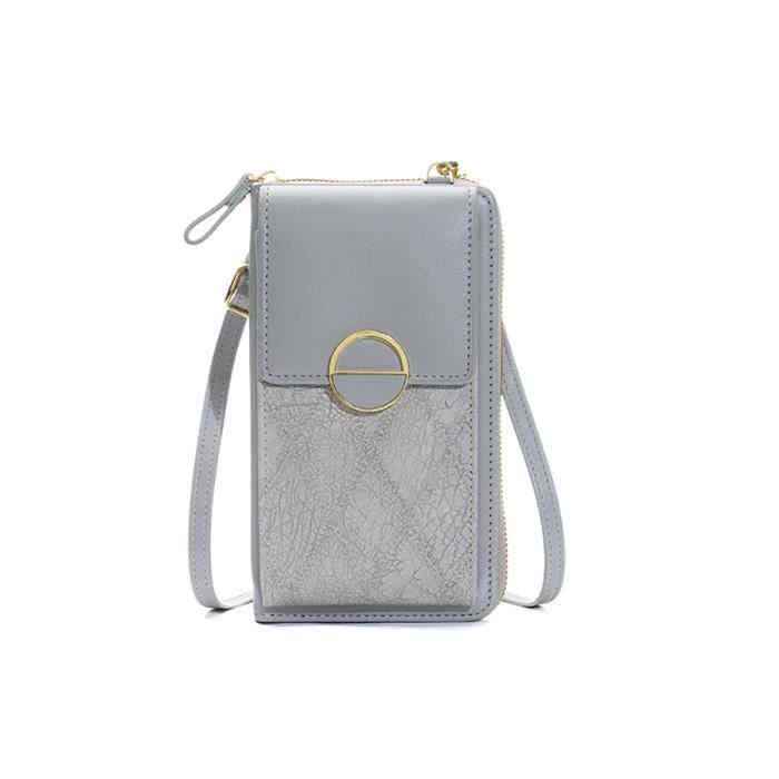 Sac Bandoulière Zippé Biba Boston en Cuir Vintage BT18
