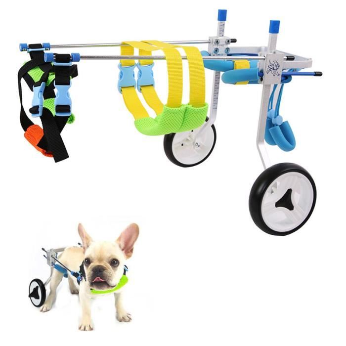 Xxs Handicape Paralyse Chien Chat Fauteuil Roulant En Aluminium Marche Chariot Scooter Pour Handicape Patte Arriere Peut Ajuste Cdiscount Sante Mieux Vivre