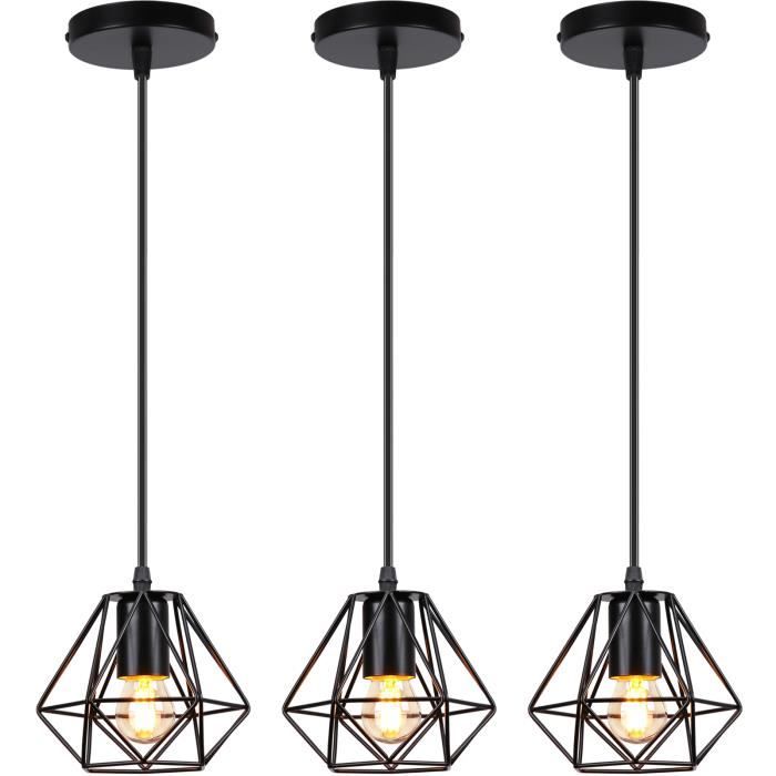 Suspension Industrielle Rouge Métal – Luminaire Style Atelier/rétro Par Seylumieres