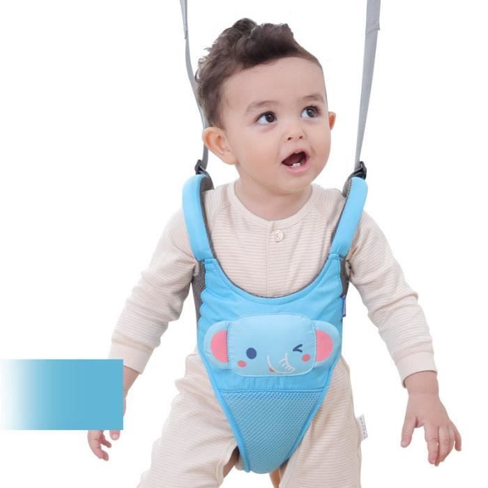 Bretelle De Marche Harnais De Securite Pour Bebe Enfant Apprendre A Marcher Aide A La Marche Decoration De Elephant Bleu Cdiscount Puericulture Eveil Bebe