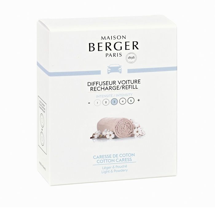 Recharges Diffuseur voiture Caresse de Coton Blanc Maison Berger