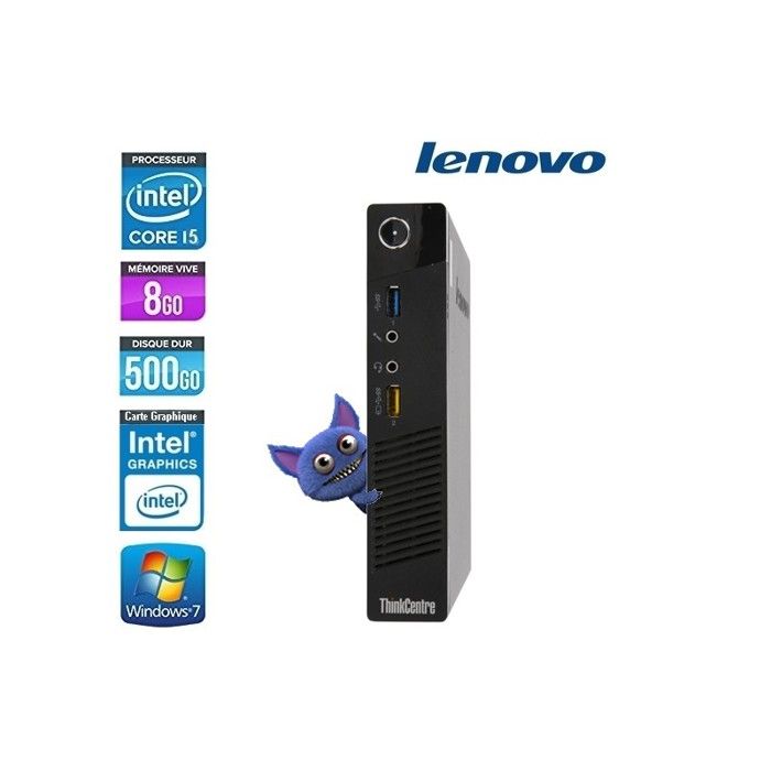 LENOVO THINKCENTRE TINY M73 CORE I5 4590T 2.0Ghz Noir