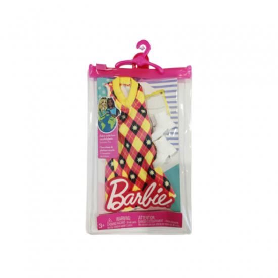 Barbie Fashion Pack - HJT17 - Ensemble tenue de vêtements pour poupée - Robe pull sans manches + lunettes + bottes montantes Barbie Fashion Pack - HJT17 - Ensemble tenue de vêtements pour poupée - Robe pull sans manches + lunettes + bottes montantes