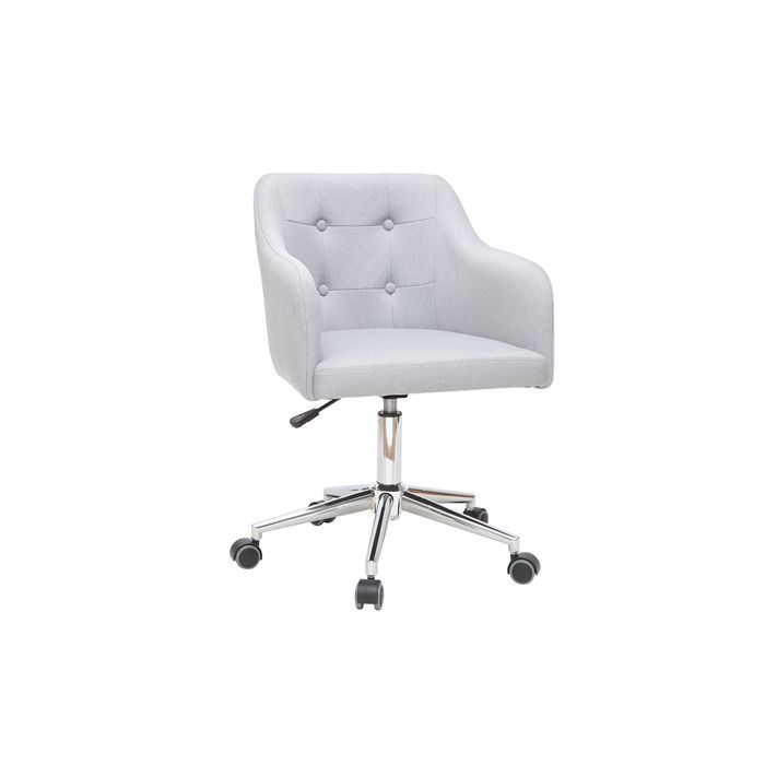 Miliboo Fauteuil De Bureau Design Tissu Gris Clair Baltik Achat Vente Chaise De Bureau Soldes Sur Cdiscount Des Le 20 Janvier Cdiscount