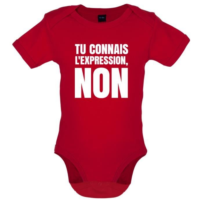 Dressdown T Shirt L Expression Non Marrant Bebe Body Rouge Cdiscount Pret A Porter