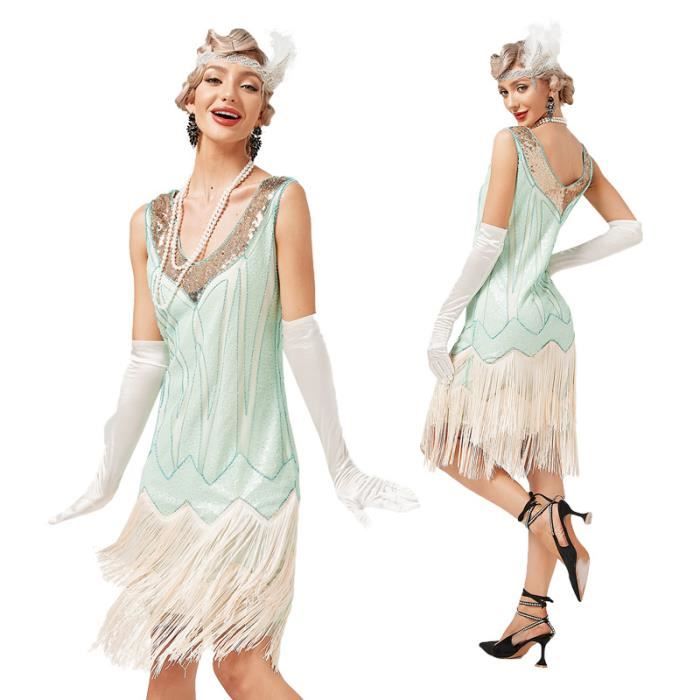 Déguisement de Cocktail Flapper pour Femme