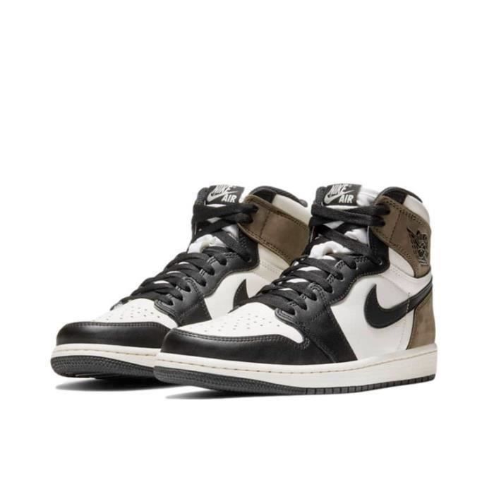 Basket Air-Jordan 1 Retro High Chaussure de Sport AJ 1 Jodrans One Pas Cher  pour Homme Femme Noir - Cdiscount Chaussures