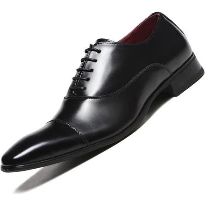 Chaussures Richelieu Homme Bowman GR2 ROIS - Cuir Veau Brossé Noir - Fabriqué En Italie - Neuf Avec Emballage