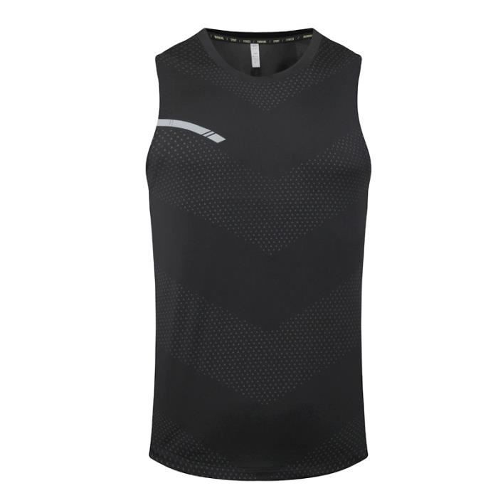 Ensemble de vetement Sport Homme T-shirt et Short 2 Pieces Respirant Séchage Rapide Fitness