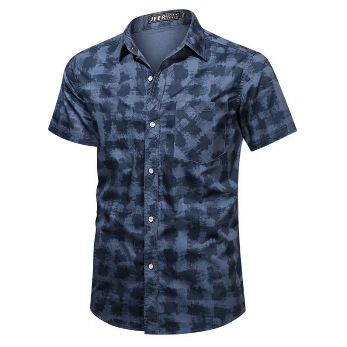 Chemise Columbia PFG bleu uni taille XXL #98e - FR