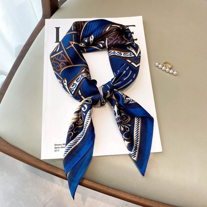 Foulard cheveux carré 70 cm - Ludivine