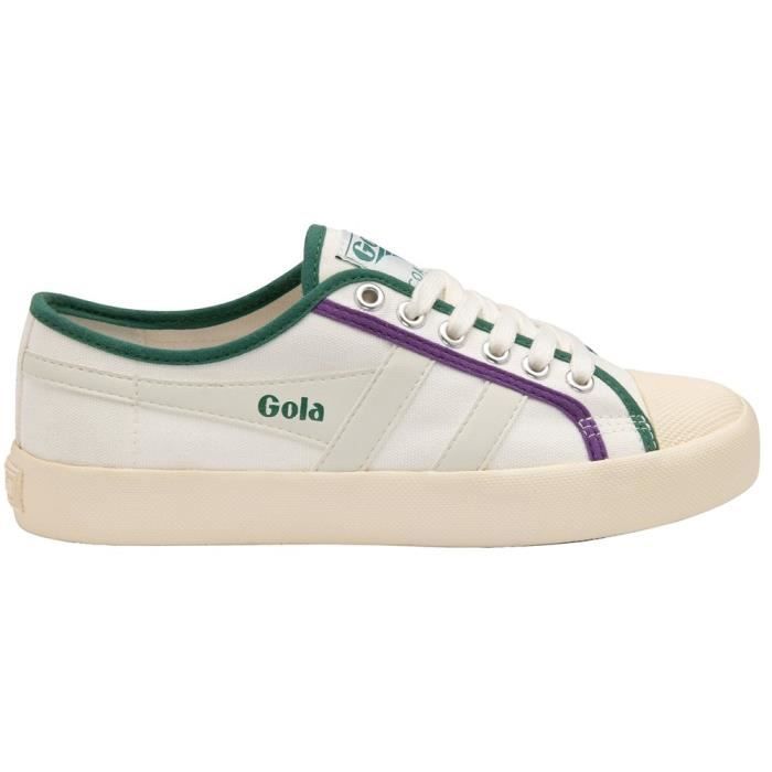 Gola Chaussures GOLA Coaster Creme - Femme/Adulte - Beige - Plat - Textile - Lacets