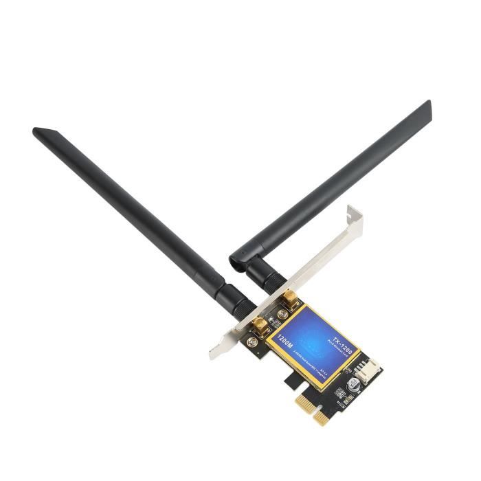 Wifi 7 Pcie ASHATA Carte WiFi 6 AX1800H Mini PCIE - Double Bande 2.4/5GHz, Bluetooth 5.2 - Pour PC Windows/Linux Adaptateur Ax1800h Bluetooth