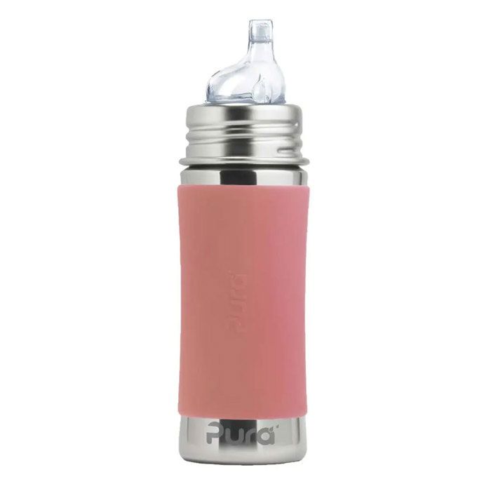 Comparer les prix de Biberon - PURA - Vieux Rose - 325 ml - Inox - Anti-fuite