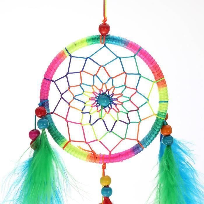 Attrape Rêves Artistique Détaillé Avec Des Plumes Colorées Pour Le