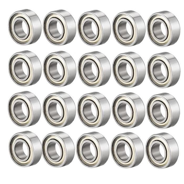 Sourcing Map Lot De 5 Roulements à Billes à Rainure Profonde R188
