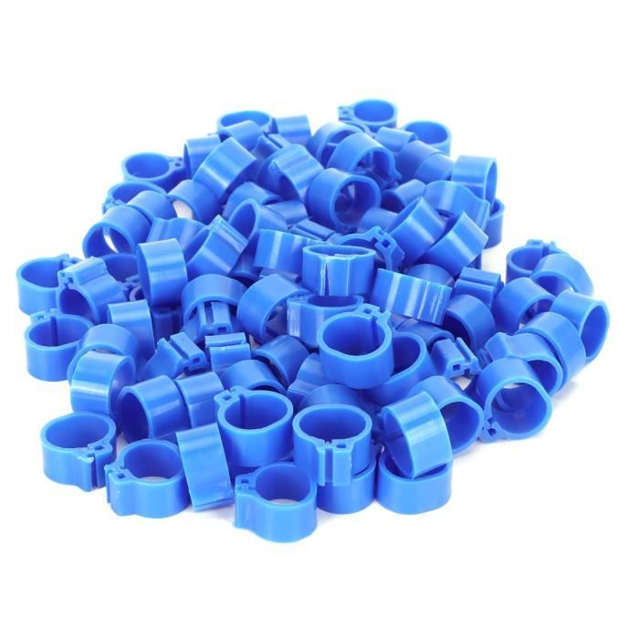 Comparer les prix de Bague pour Pattes de Pigeons - SALUTUYA - Lot de 200 - Plastique Résistant - Réutilisables - 10mm