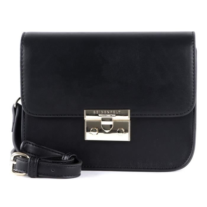 Sac à épaule SEIDENFELT MANUFAKTUR Fjone Big Crossbag, Motif Zébre, Noir, Femme