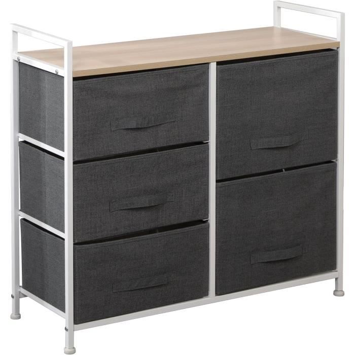 TEMUORG Lot De 2 Organiseurs De Vêtements Minimalistes Gris Pour Enfants : Organisateur De Vêtements D'école Du Lundi Au Vendredi