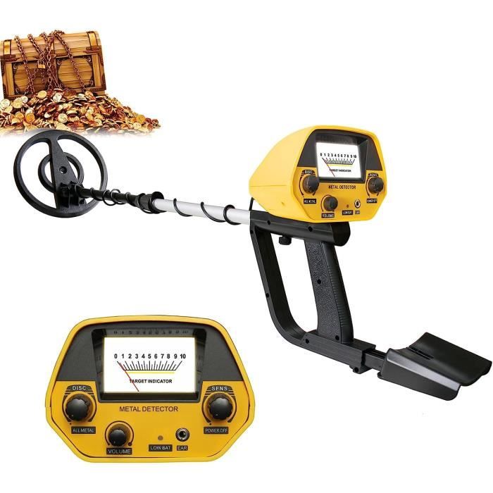 Détecteur De Métaux Souterrain Professionnel – Étanche, Sensibilité Réglable, Pour Plage Et Chasse Au Trésor