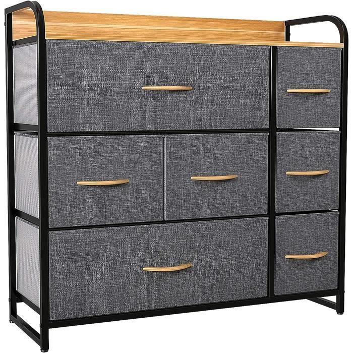 Commode Tissu - 10 Tiroirs En Tissu - Meuble De Rangement - Pour Yitahome Commode