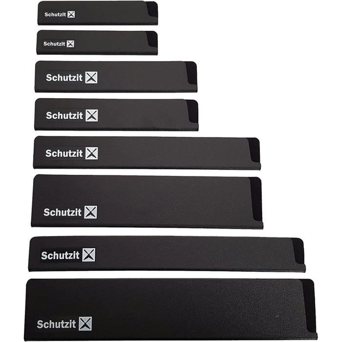 Lot De 8 Protections De Lames Noirs - Housses De Protection Universelles Pour Couteaux De Cuisine - Évite Les Coupures Et Garde Les Lames Affûtées