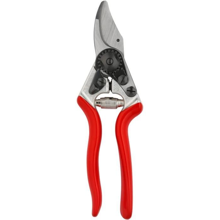 Sécateur FELCO 6 Personnalisable - Lame F-Gold (or), Poignées Rouges, Coupe 20mm (Suisse)