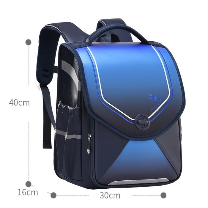 Sac à dos à rabat pour enfant, cartable orthopédique, grande capacité ...