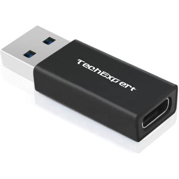 Adaptateur USB 3.1 Type C femelle vers USB 3.0 A male TechExpert -  Cdiscount Téléphonie