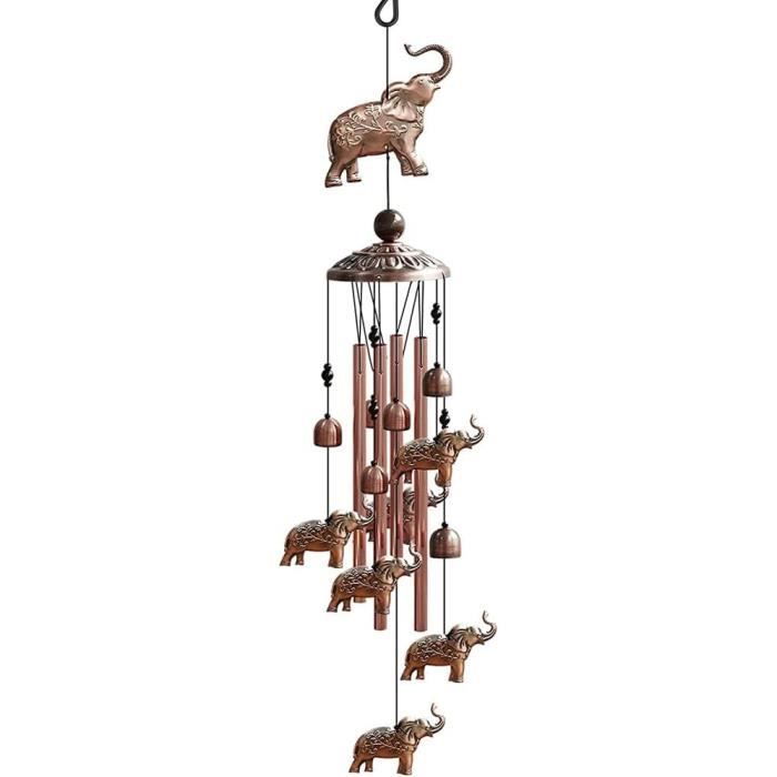 Carillon à Vent En Métal 3D - 30 Cm - Décoration Jardin, Balcon - Anti-oiseaux, Idée Cadeau - Multicolore