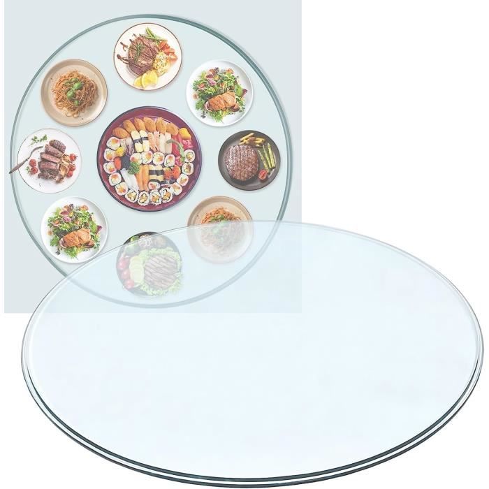 Plateau Rond En Verre Transparent – Cercles Dépolis, Occasion