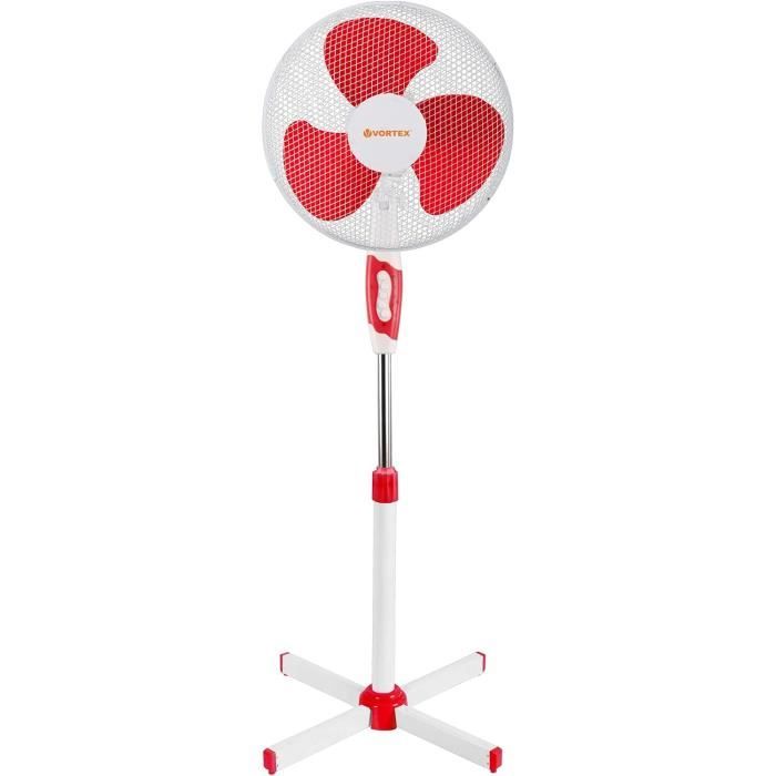 Beper P206VEN130, ventilateur sur pied rond 40W, noir/bleu | Art & Craft