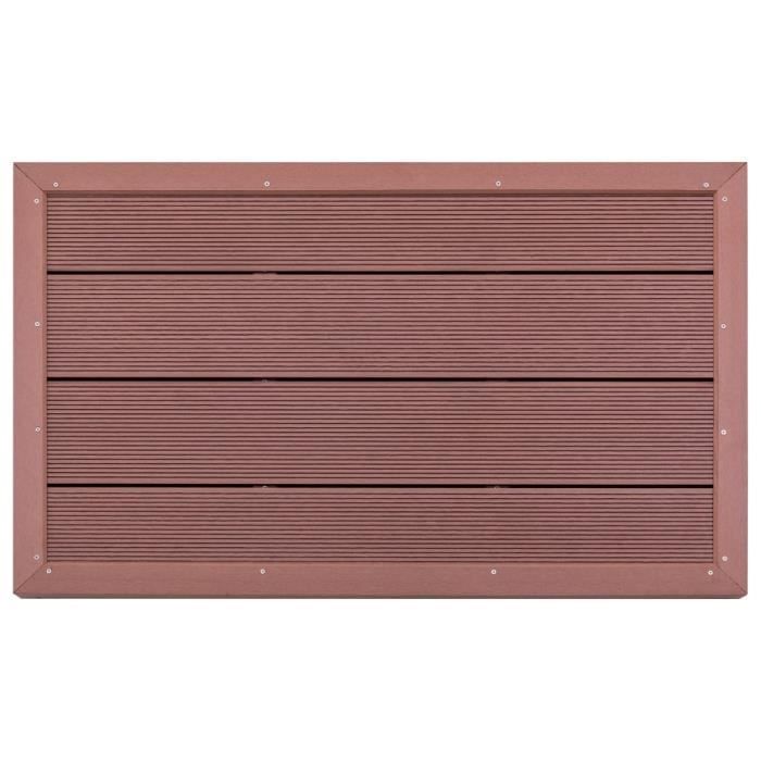 Casaria Élément De Sol WPC Pour Douche Solaire Et Échelle De Piscine - 101x63 Cm, Charge 300kg, Anthracite